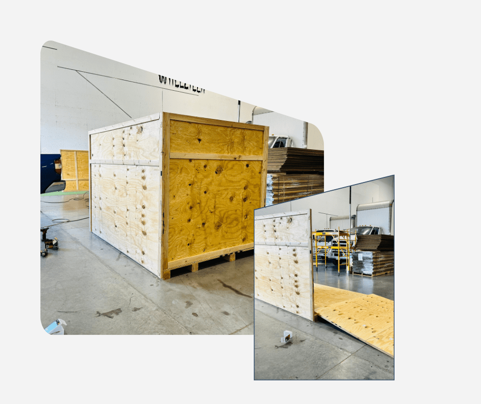 Wood crates