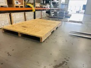 Custom heavy-duty wooden crate for shipping and storage by Crates of Las Vegas