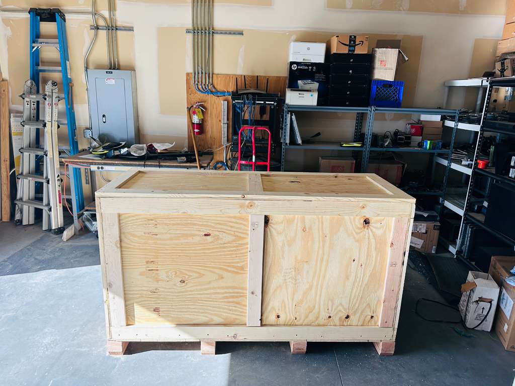 wooden crate