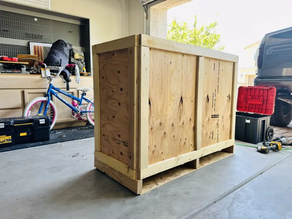 custom wooden shipping crate