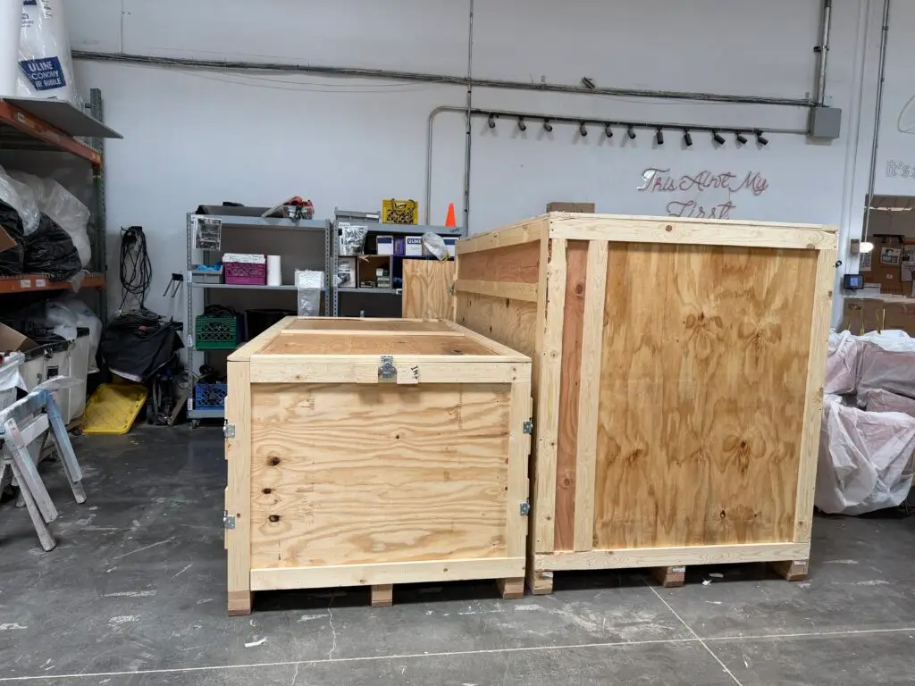 Custom shipping crate
